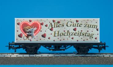 Containerwagen Hochzeitstag