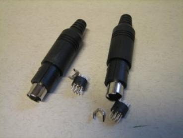 MiniDIN10-Stecker für Kabel