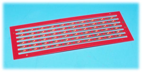 Nutzen aus sechs Streifen à 10 warmweiße LEDs